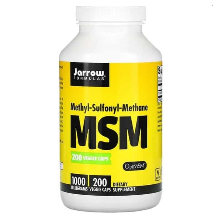 MSM 1000 mg Метилсулфонилметан сулфид MSM 1000 mg, Jarrow Formulas, 200 капсули