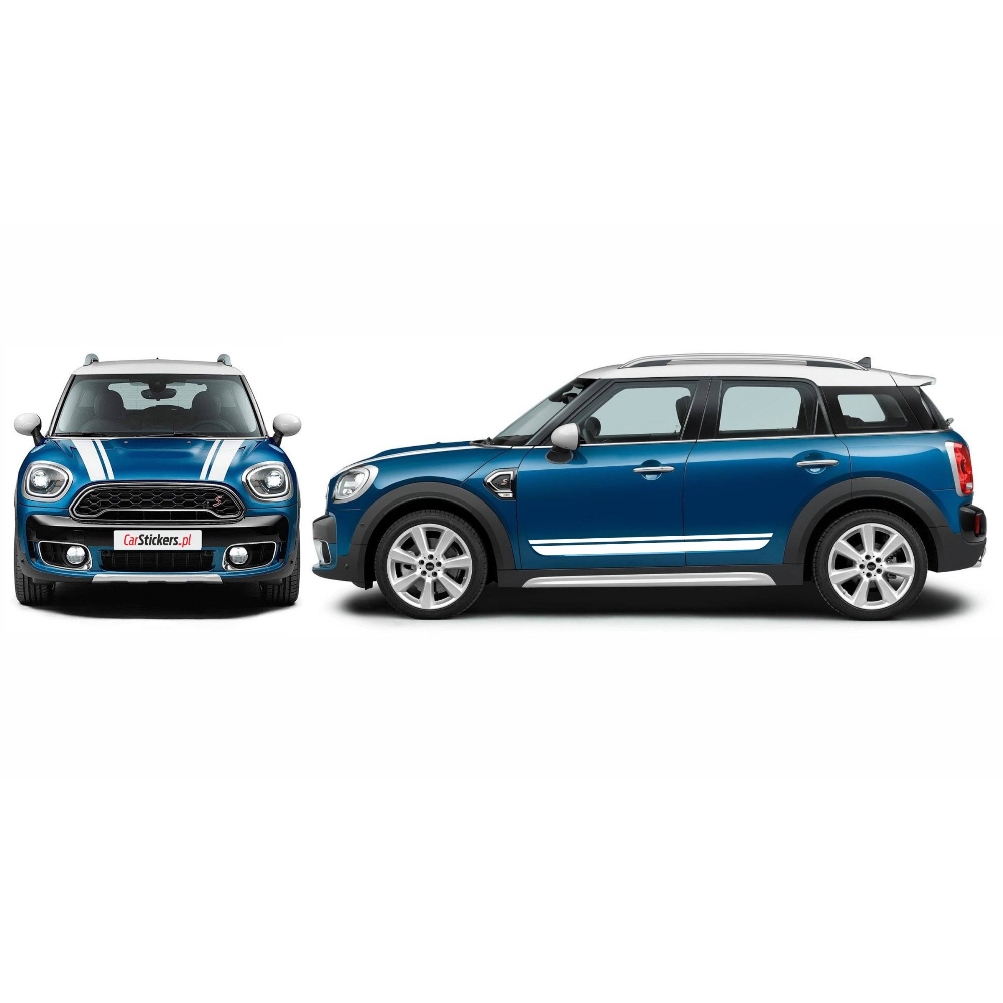 Set autocolante capota/laterale, CarStickers.pl, Pentru Mini COUNTRYMAN ...
