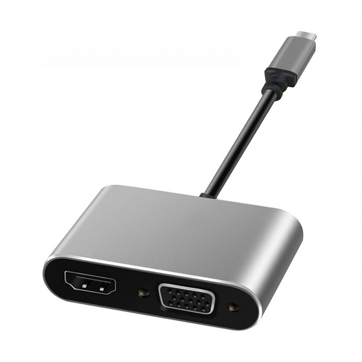 Adaptor USB-C/HDMI, Art, Aluminiu, 4K, 30Hz, Argintiu