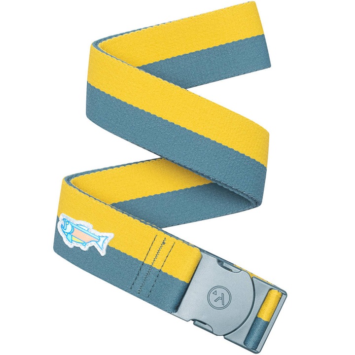 Férfi öv, Árkád, 102 cm, Textil, Fém, Többszínű