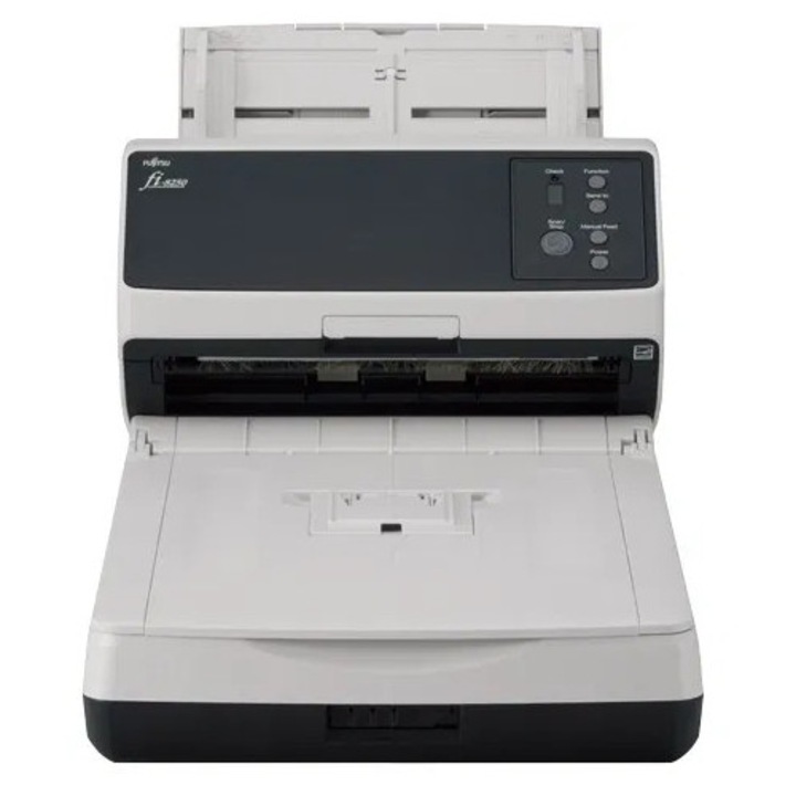 Fujitsu fi-8250 Automata és kézi lapadagolásos szkenner 600 x 600 DPI A4 Fekete, Szürke (PA03810-B601)