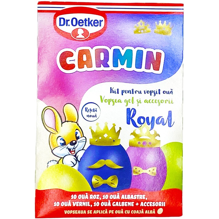 Vopsea oua in gel si accesorii, Dr Oetker Royal