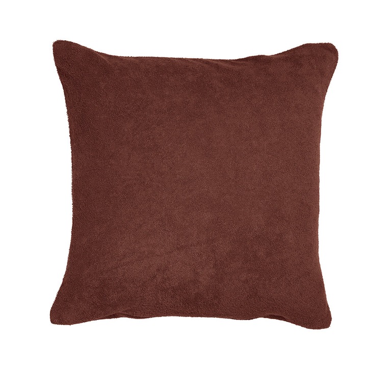 Хавлиена калъфка за възглавница, Karo, Памук, 50x60 см, 200g/m2, Кафява