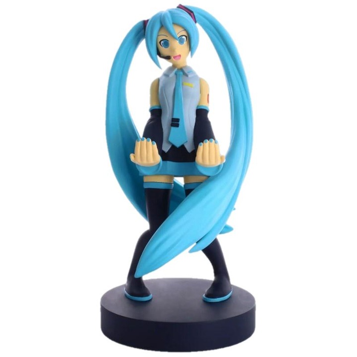 Suport pentru telefon/tableta, Cable Guys, Figurina Hatsune Miku, 22 cm