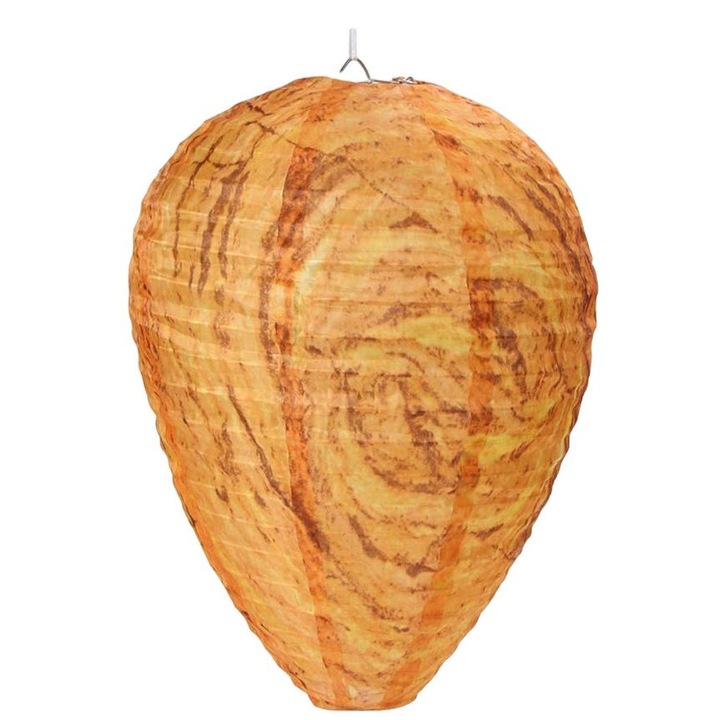 Комплект от 4 гнезда за отблъскване на оси, хартия, водоустойчива, жълта