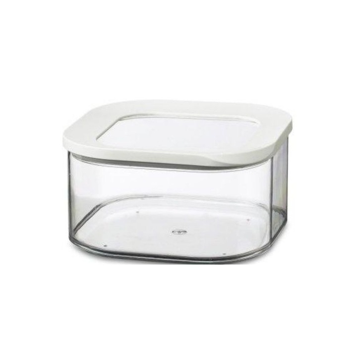 Cutie alimentara, Mepal, Plastic, 1250 ml, Alb/Transparent