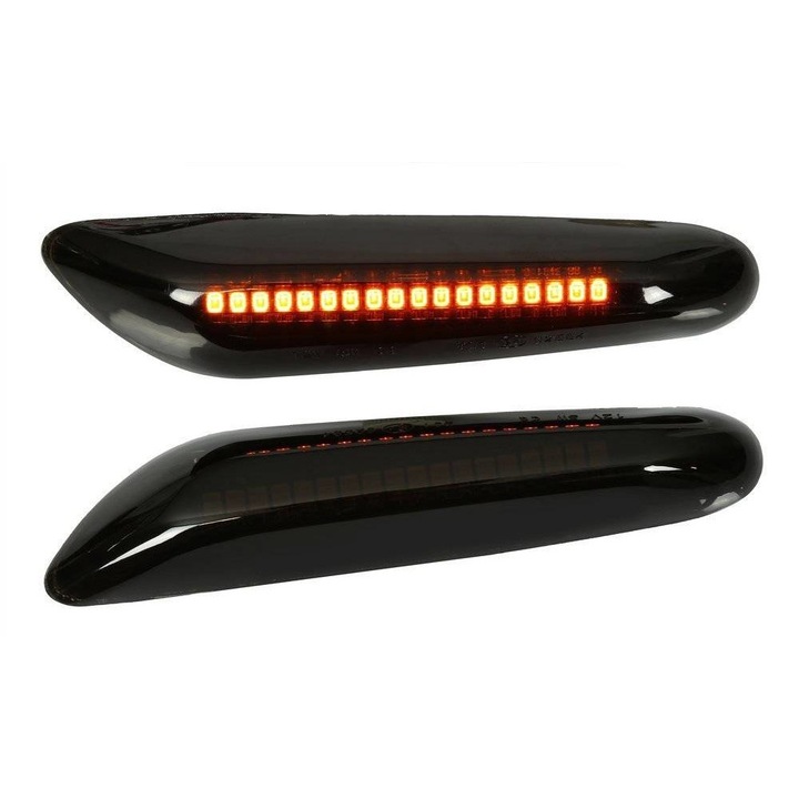 Set 2 semnalizatoare pentru BMW, Interlook, LED, Negru