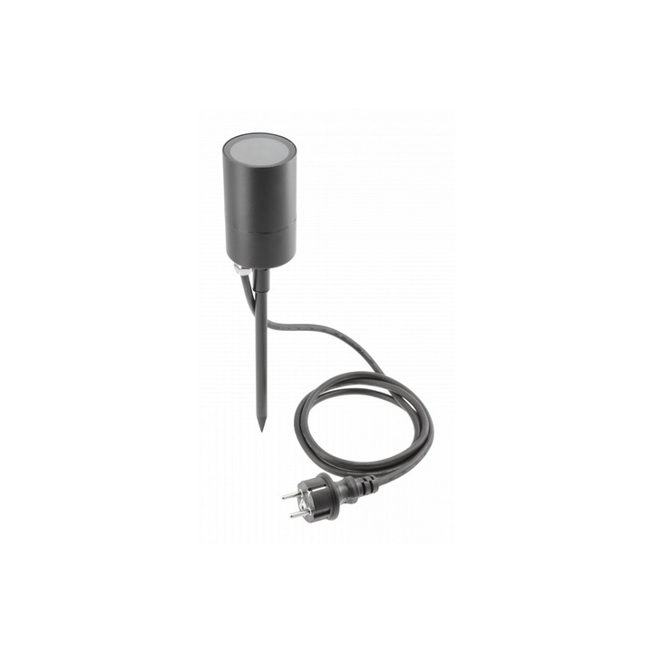 Spot de gradina Grazie cu cablu de 1,5 m, GU10, max 20W, IP44, negru