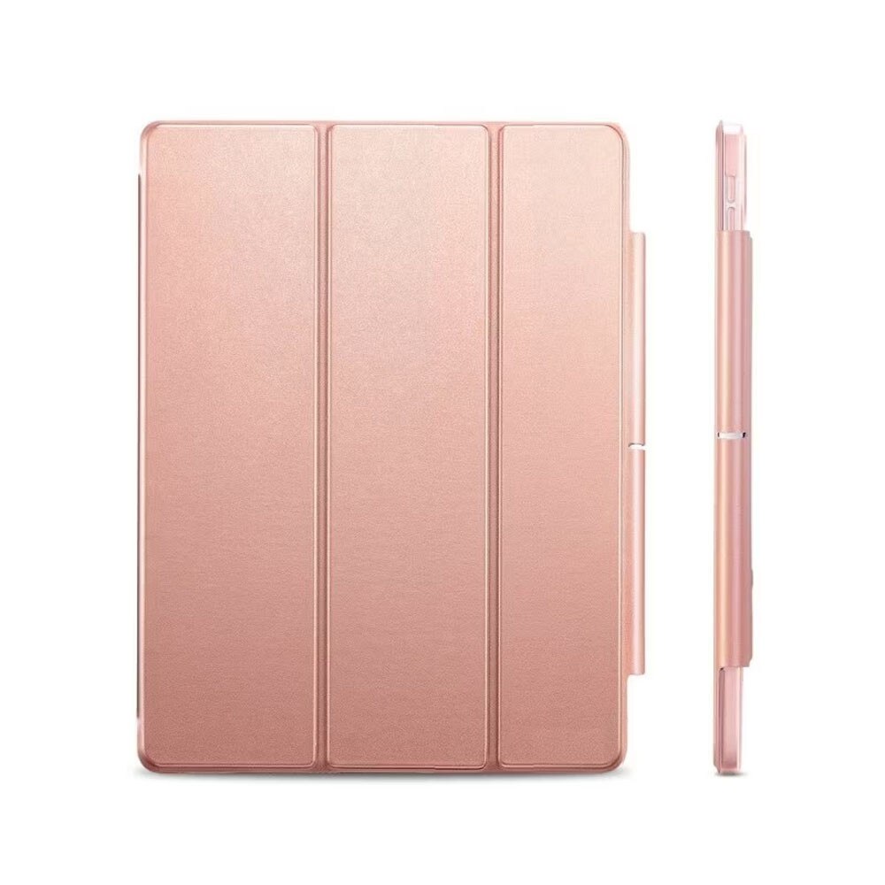 Husa tableta din piele pentru Apple iPad Pro 12.9 2021/2022, Protectie Completa, Functie de Stand, Roz