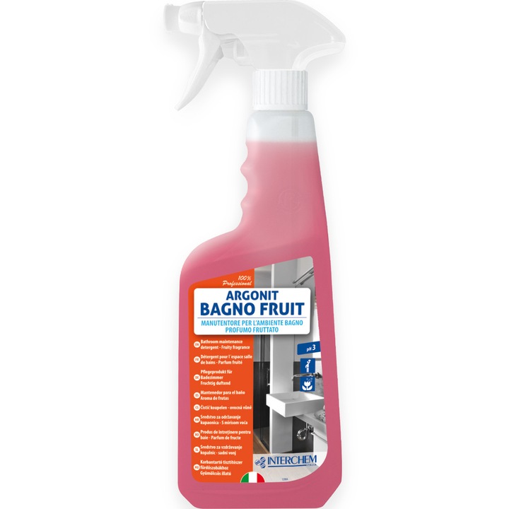 Solutie de intretinere pentru baie, Interchem, Argonit Bagno Fruit, 750ml