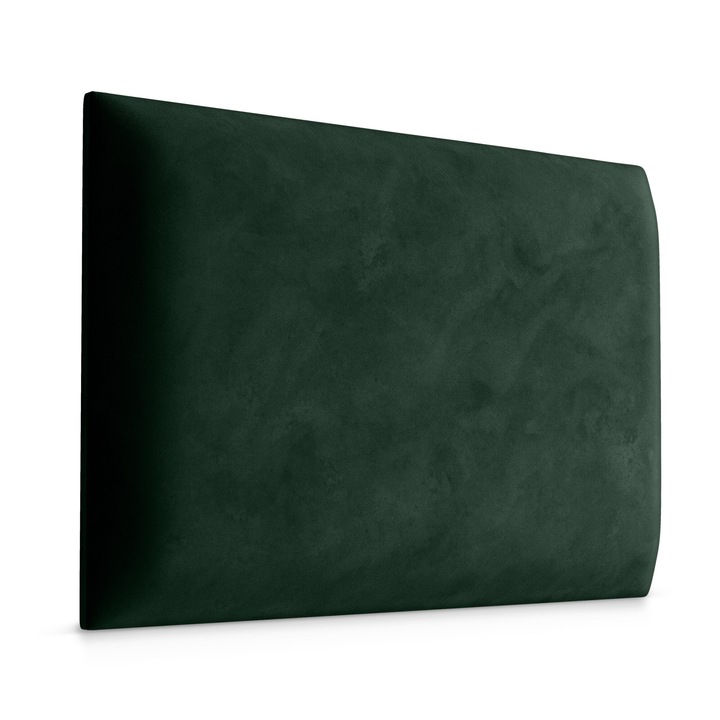 Panou Tapitat decorativ si izolator Catifea 3D Marime 60x40cm Verde inchis