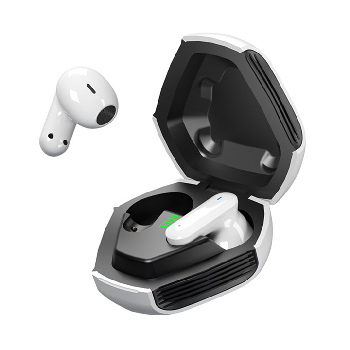 Vezeték nélküli fülhallgató, LY09, Bluetooth 5.2, fehér