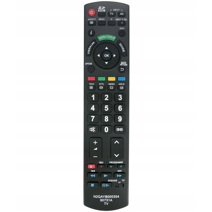 Дистанционно за Panasonic N2QAYB000354, x-remote, Черно