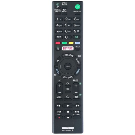 Дистанционно за Sony RMT TX100D x remote Universal Netflix Black
