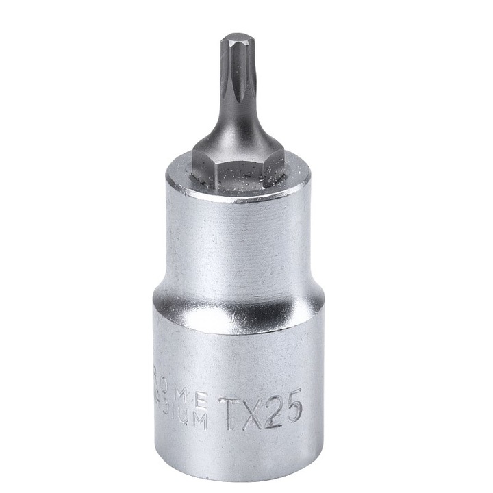 Bit torx T25 cu adaptor, Fortum, 1/2", 55mm