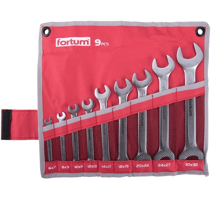 Set 9 chei drepte, Fortum, 6-32mm