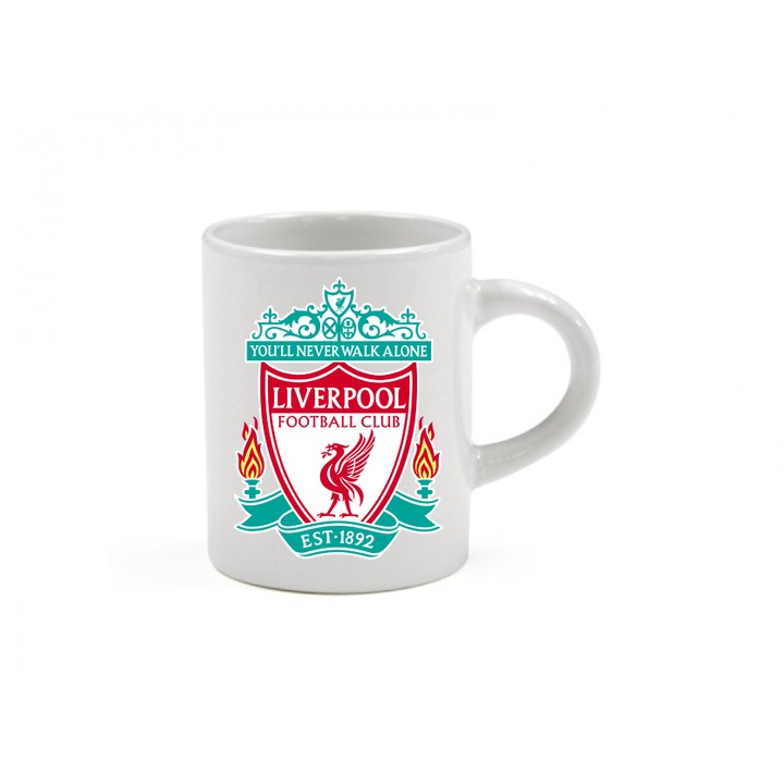 Cana alba personalizata, Custom Designs, model Liverpool, 330 ml