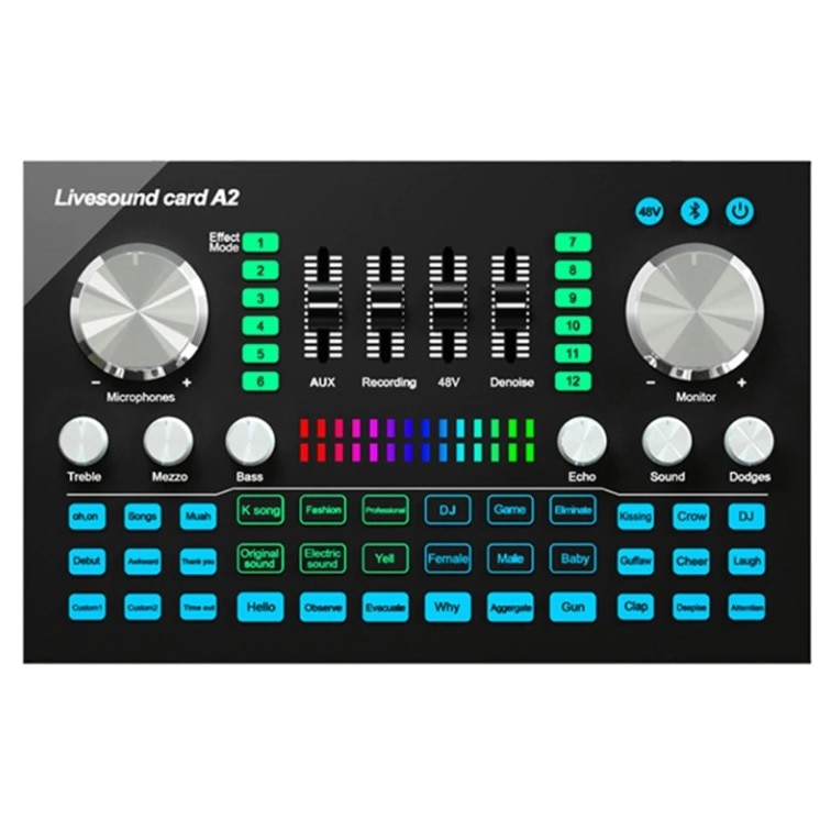 Scheda Audio Live F998 - Mixer DJ Con Effetti Vocali E Bluetooth