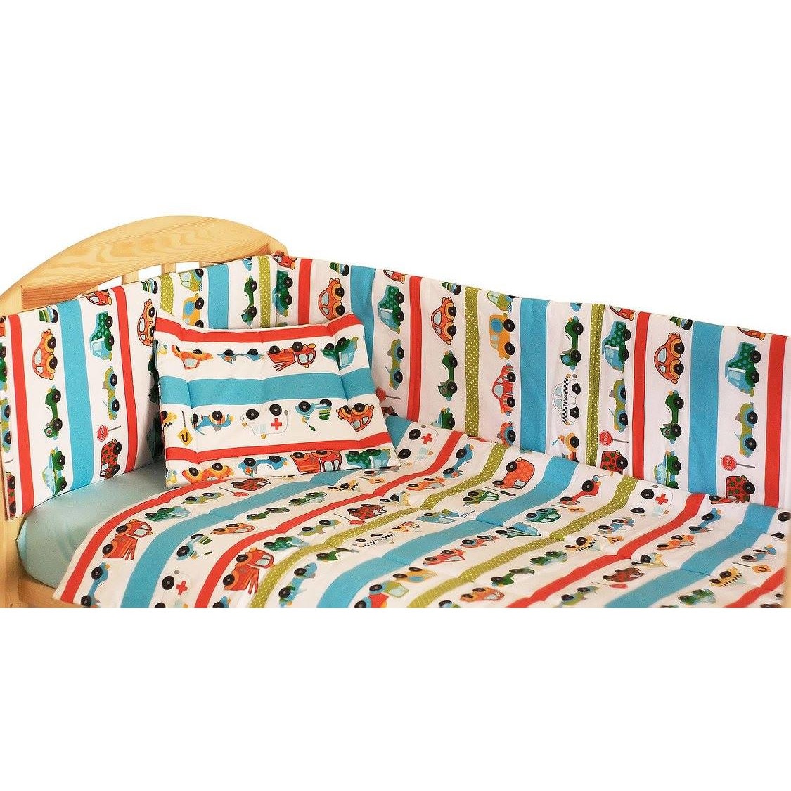 Aparatoare, masinute turcoaz, 180x30 cm