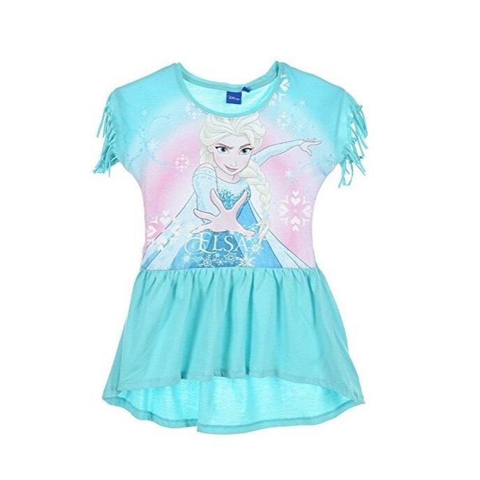 Rochie cu franjuri, Frozen, Turcoaz