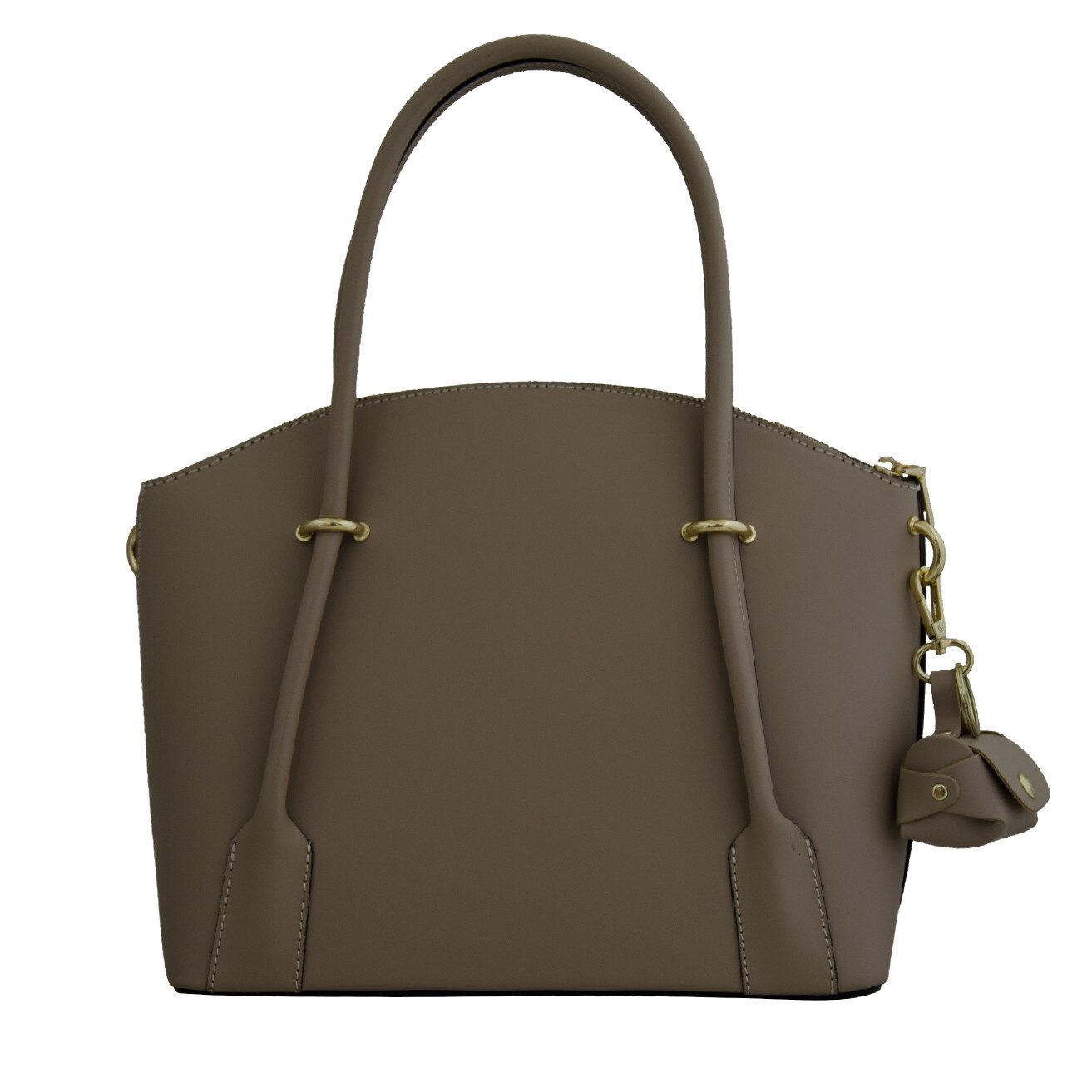 Geanta de dama din piele naturala, Gia taupe