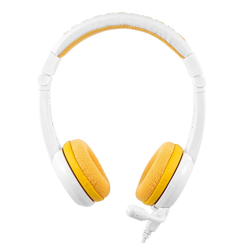 Casti cu fir pentru copii BuddyPhones School+, galben