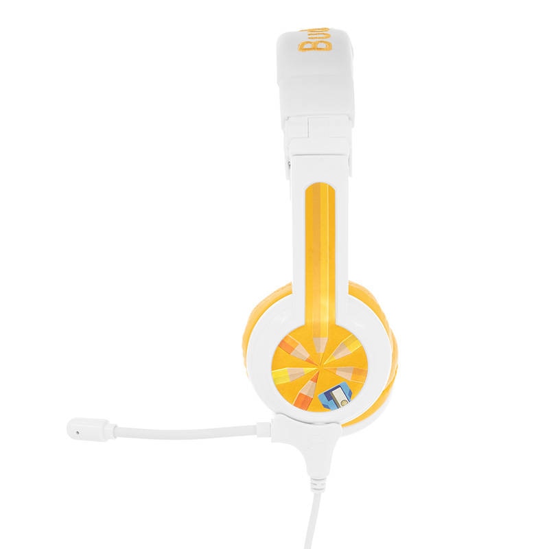 Casti cu fir pentru copii BuddyPhones School+, galben