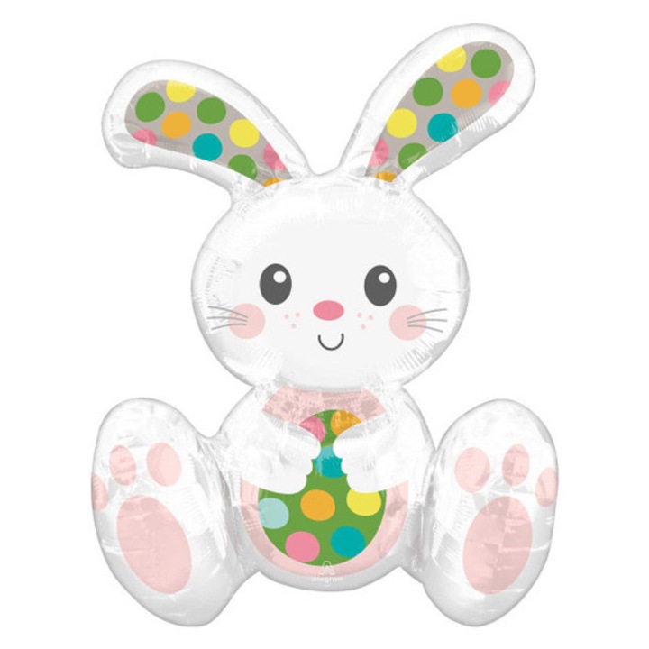 Balon Folie Iepuras Paste sezand, 38x50cm, 4235775