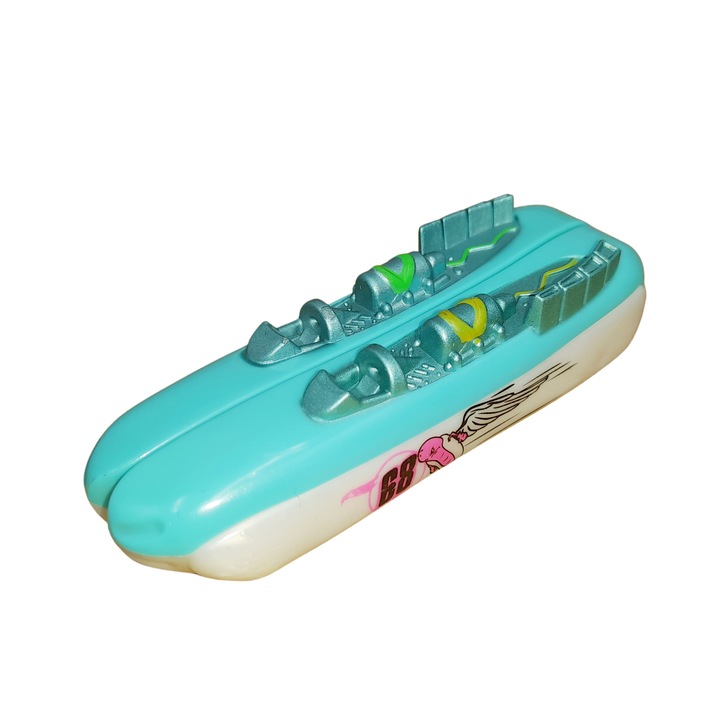 Комплект играчки Depox Split Speeders, Winged Dog, пластмаса, с магнит, 9,5 см, тюркоаз