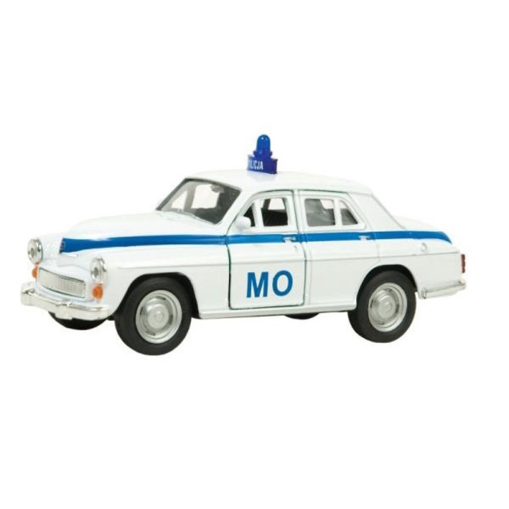 Модел автомобил Welly, Warsaw 224 MO, 1:34, Метал/Пластмаса, Бяло/Синьо