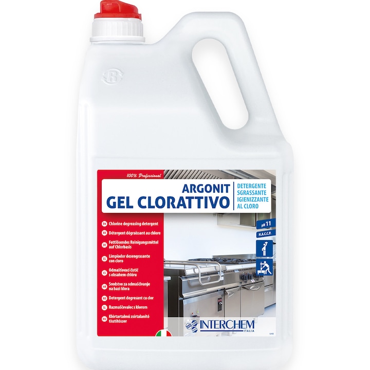Degresant Igienizant Cu Clor, Interchem, Argonit Gel Clorattivo, 5l