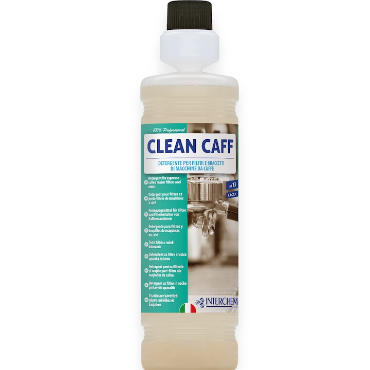 Solutie de curatare filtre expresoare de cafea, Interchem, Clean Caff, 1l