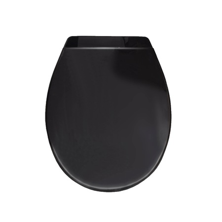 Capac wc, model standard, negru, cersanit, Sepio