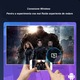 Videoproiector WowStep®, Android si Wi-Fi, Bluetooth, portabil, 3000 Lumeni, Rezolutie 1280 x 720 HD, Support 1080P, LED, HDMI, VGA, AV, USB, Audio, Mirroring pentru Android/IOS, difuzor integrat, telecomanda, Gri