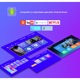 Videoproiector WowStep®, Android si Wi-Fi, Bluetooth, portabil, 3000 Lumeni, Rezolutie 1280 x 720 HD, Support 1080P, LED, HDMI, VGA, AV, USB, Audio, Mirroring pentru Android/IOS, difuzor integrat, telecomanda, Gri