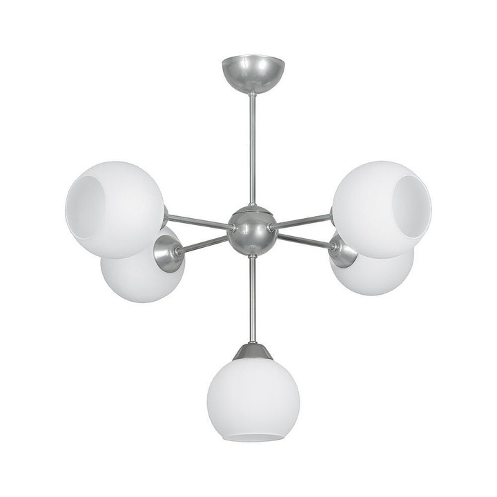 Candelabru Lightstyle Stella, 4+1xE27, Crom