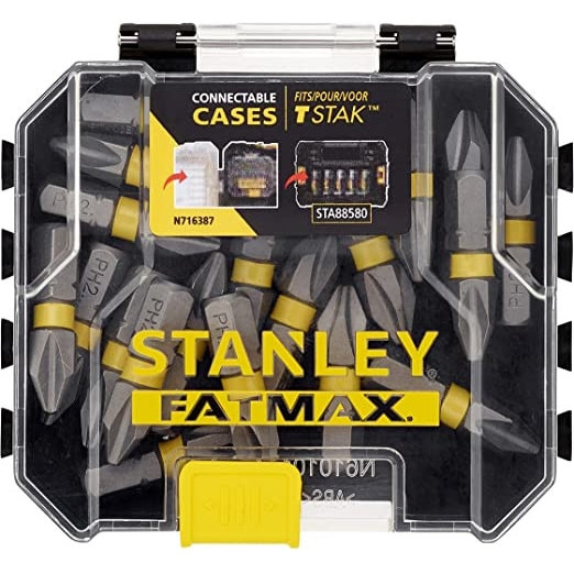 STANLEY - Bit impact PH2 x 25mm, 20 bucati [STA88569-XJ] - eMAG.ro