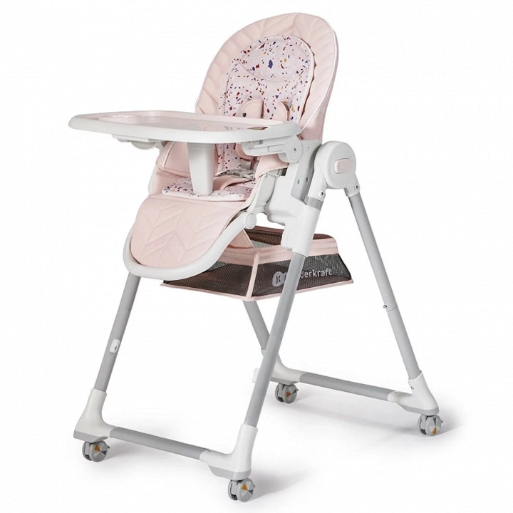 Детско столче за хранене Kinderkraft Lastree, розово