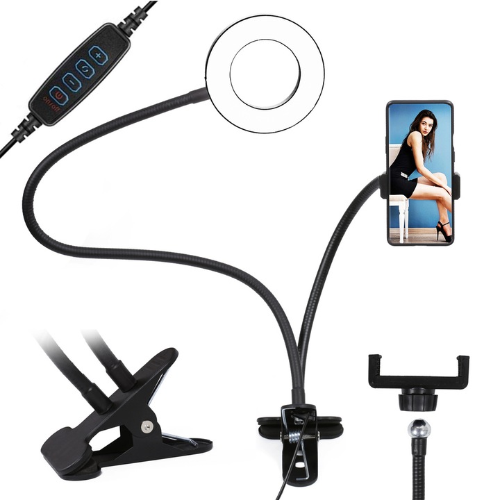 Set lampa, Interlook, LED, Negru