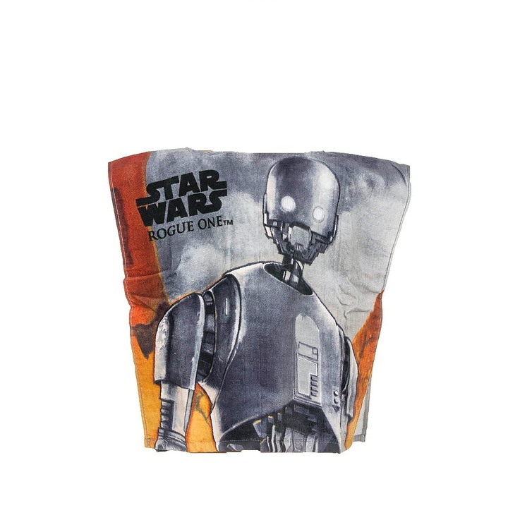 Poncsó törölköző, gyerekeknek, 100% pamut, kapucnival, 50 x 100 cm, többszínű, Star Wars