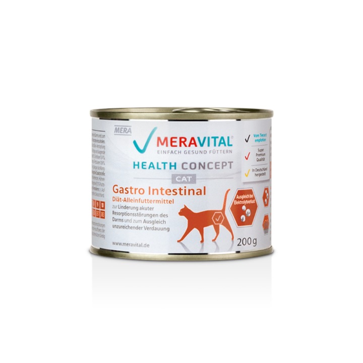 Hrana dietetica pentru pisici Mera Vital, Gastro Intestinal, 200g