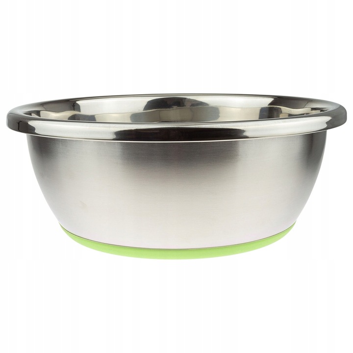 Tál nagytestű kutyáknak Wesolypupil, csúszásmentes, fém zöld alappal, 26x10cm, 2500ml