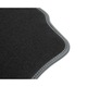 Set 4, Covorase, MOTOS, pentru Audi Q7 II (SQ7) de la 2015, Negru Velur cu Garnitura din Piele Alb