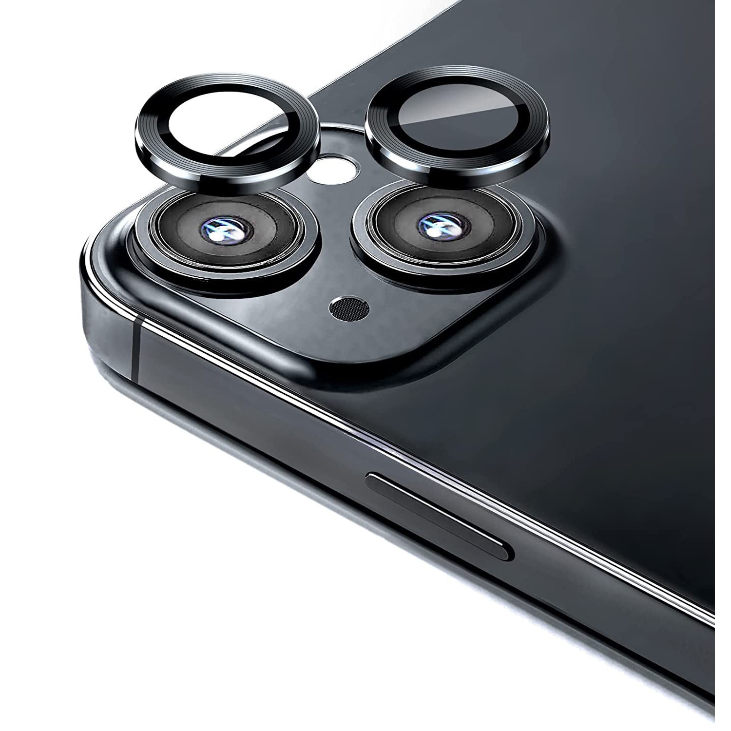 Folie Camera Daden din sticla pentru iPhone 14, Full Cover, Protectie Profesionala, Ultra Rezistenta, Calitate Premium, Negru