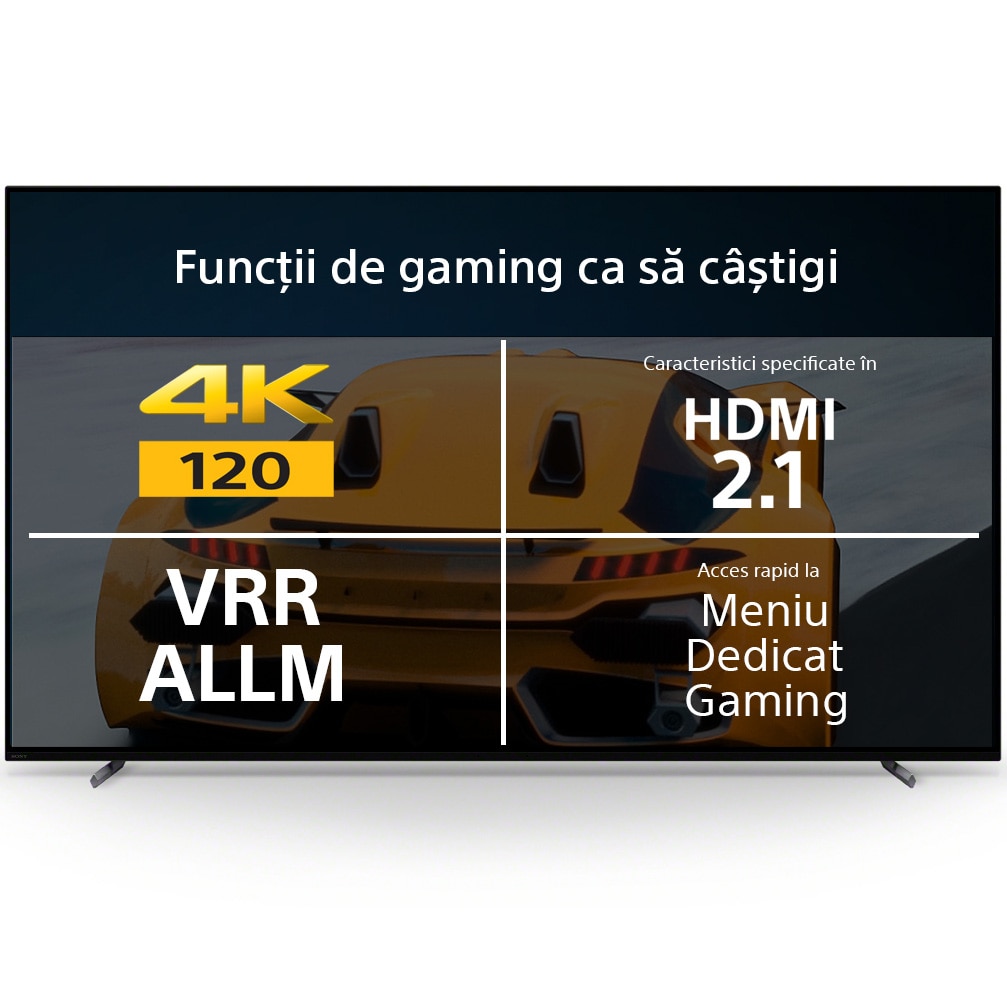 Televizor Sony BRAVIA OLED 65A80L, 164 cm, Smart Google TV, 4K Ultra HD, 100 Hz, Clasa F