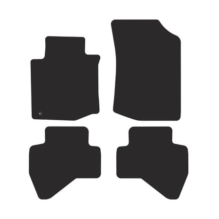MOTOS Velours premium vloermatten auto compatibel met Citroen C1 I 2005
