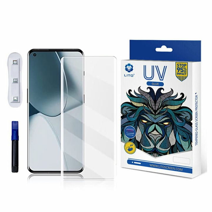 Протектор за OnePlus 10 Pro/OnePlus 11/Oppo Find X5 Pro, Lito 3D UV Glass, Clear
