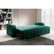 Canapea Extensibila 3 locuri DIEGO, cu lada de depozitare, 230x92x90 cm, Verde