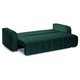 Canapea Extensibila 3 locuri DIEGO, cu lada de depozitare, 230x92x90 cm, Verde