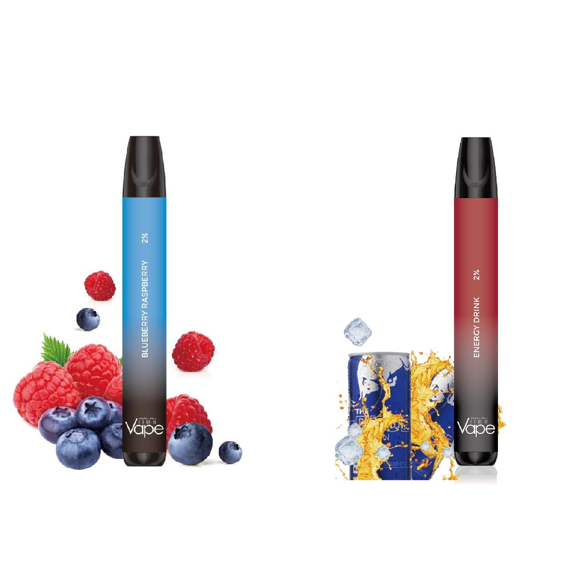 Pachet 2 tigari electornice portabile MiniVape, 800 pufuri tigara, cu ...